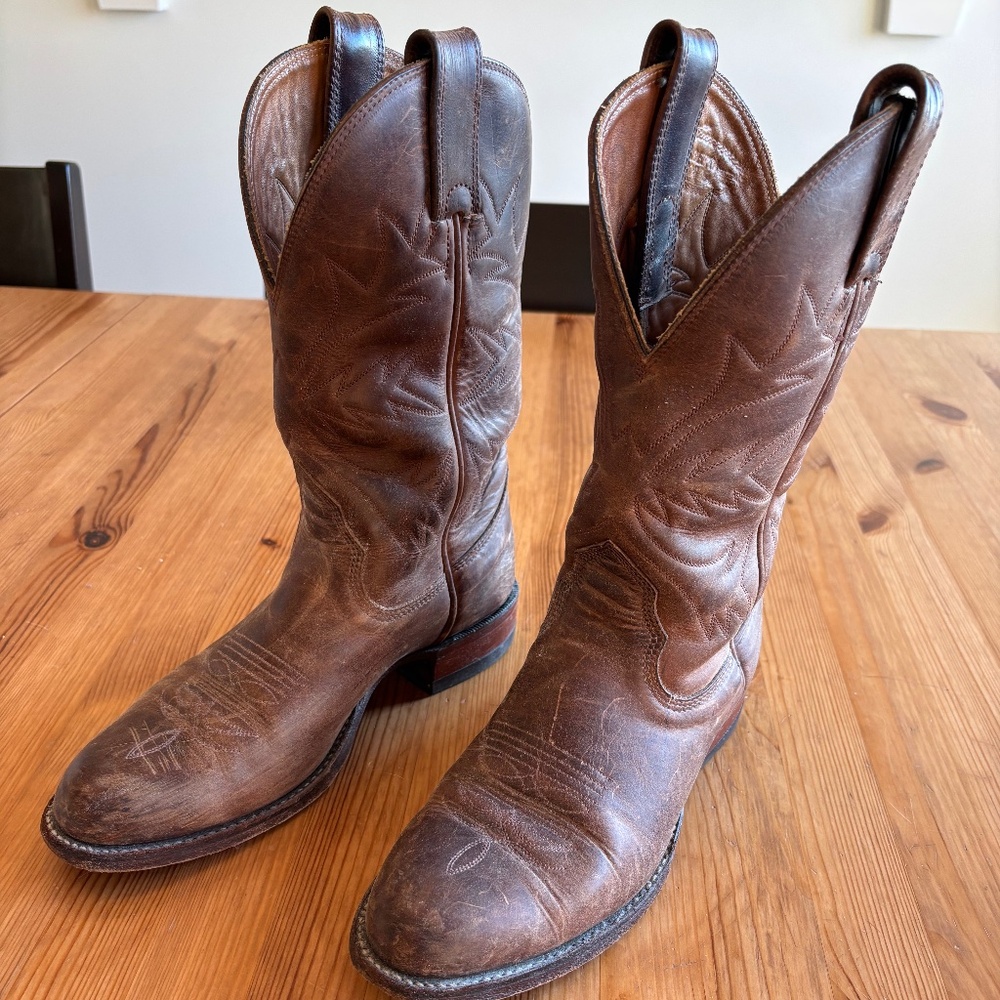 Riding or line-dancing? cowboy boots are needed. Ever so slightly broken in